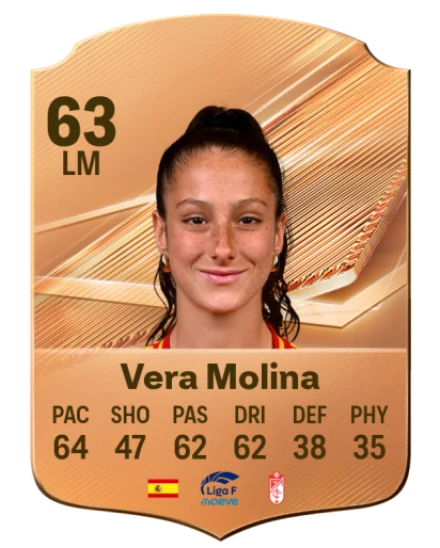 Vera Molina 63 Bronze LM FC 27 card