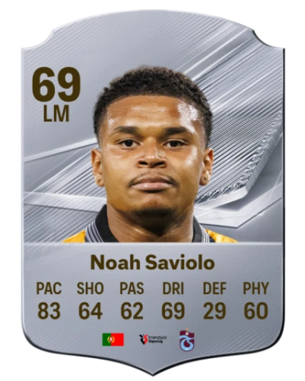 Noah Saviolo 69 Silver LM FC 27 card