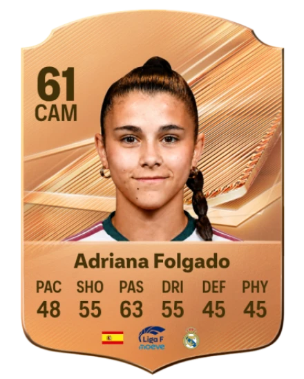 Adriana Folgado 61 Bronze CAM FC 27 card