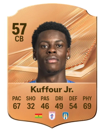 Kuffour Jr. 57 Bronze CB FC 27 card