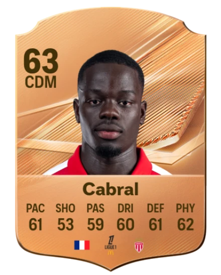 Cabral 63 Bronze CDM FC 27 card