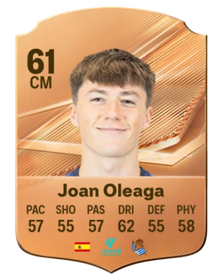 Joan Oleaga 61 Bronze CM FC 27 card