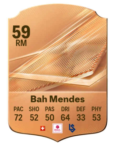 Bah Mendes 59 Bronze RM FC 27 card