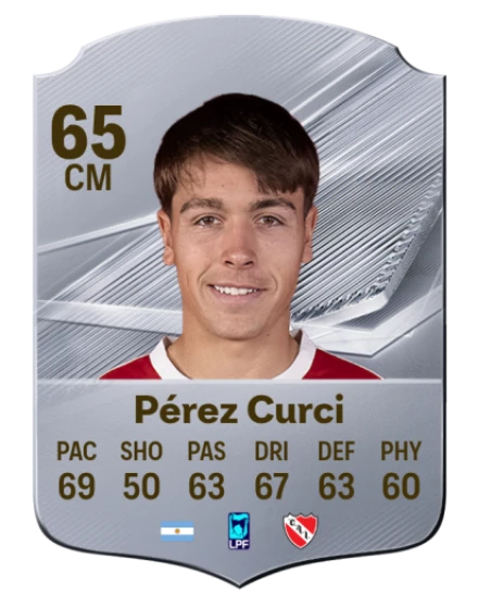 Pérez Curci 65 Silver CM FC 27 card