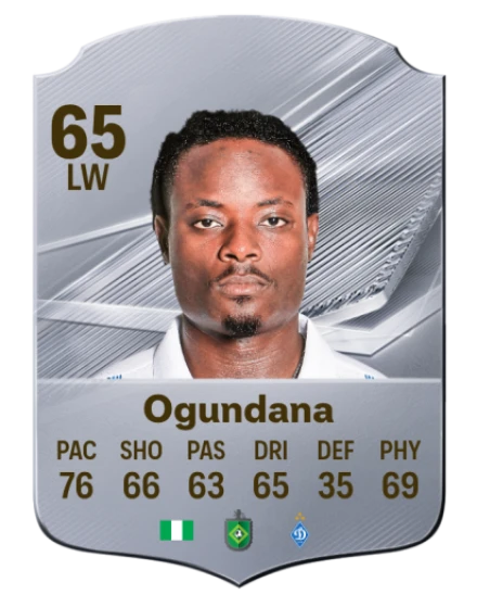 Ogundana 65 Silver LW FC 27 card