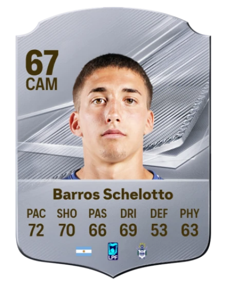 Barros Schelotto 67 Common CAM FC 26 card
