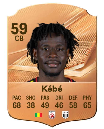 Kébé 59 Bronze CB FC 27 card
