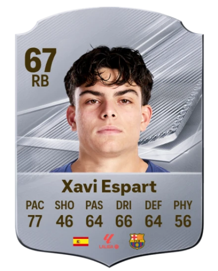 Xavi Espart 67 Silver RB FC 27 card