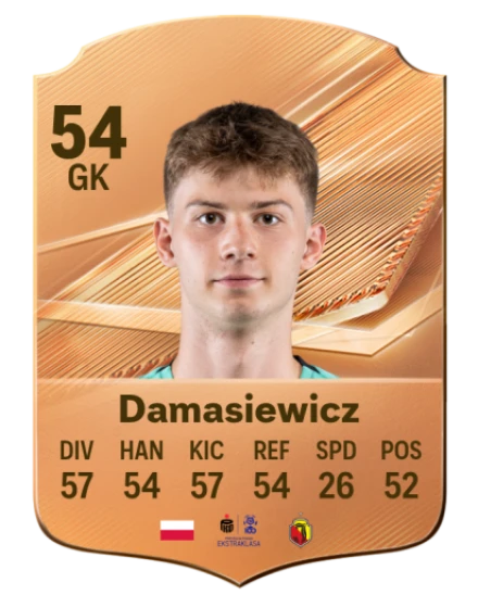 Damasiewicz 54 Bronze GK FC 27 card