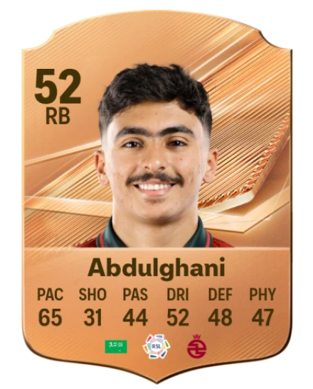 Abdulghani 52 Bronze RB FC 27 card