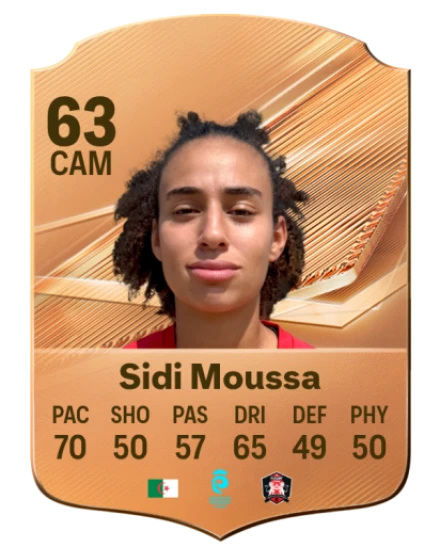 Sidi Moussa 63 Bronze CAM FC 27 card