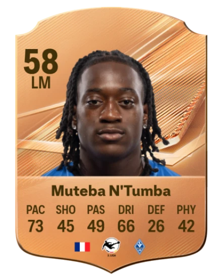 Muteba N'Tumba 58 Bronze LM FC 27 card