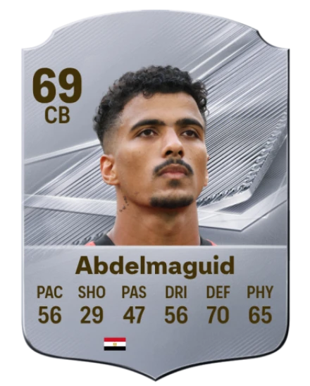 Abdelmaguid 69 Silver CB FC 27 card
