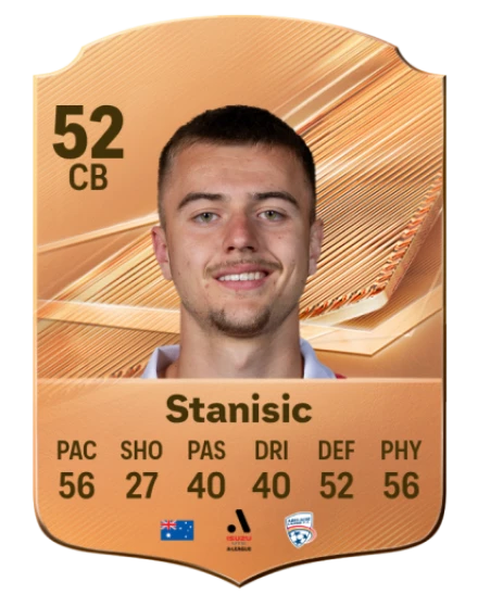 Stanisic 52 Bronze CB FC 27 card