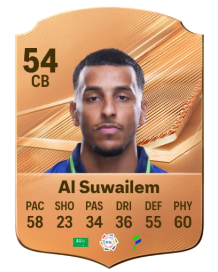 Al Suwailem 54 Bronze CB FC 27 card