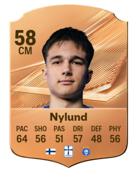 Nylund 58 Bronze CM FC 27 card