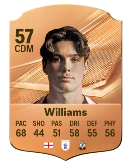 Williams 57 Bronze CDM FC 27 card