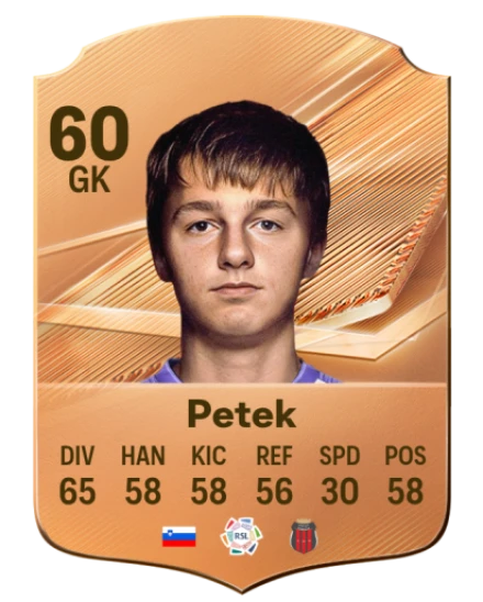 Petek 60 Bronze GK FC 27 card