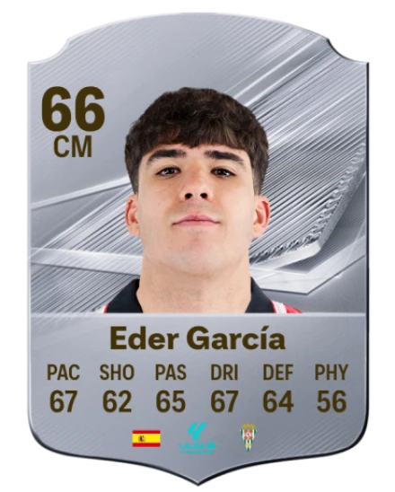 Eder García 66 Silver CM FC 27 card