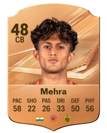 Mehra 48 Bronze CB FC 27 card