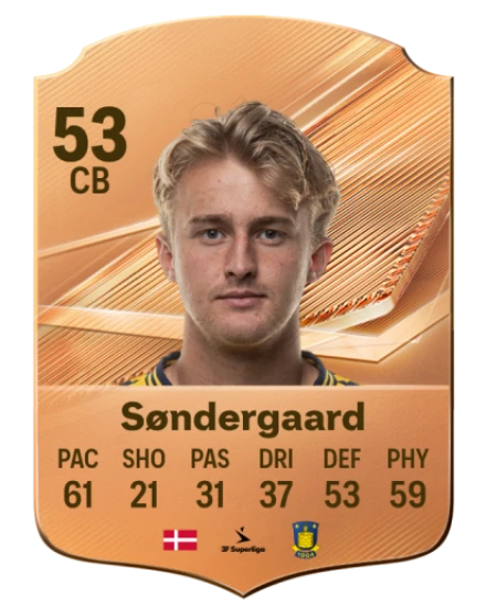 Søndergaard 53 Bronze CB FC 27 card