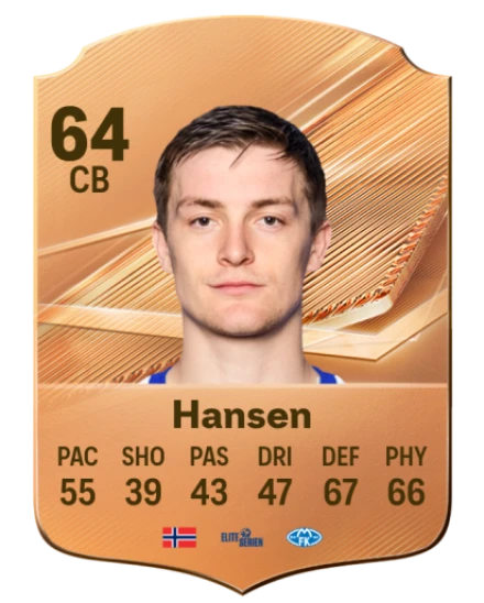 Hansen 64 Bronze CB FC 27 card