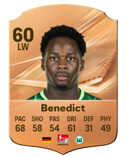 Benedict 60 Bronze LW FC 27 card