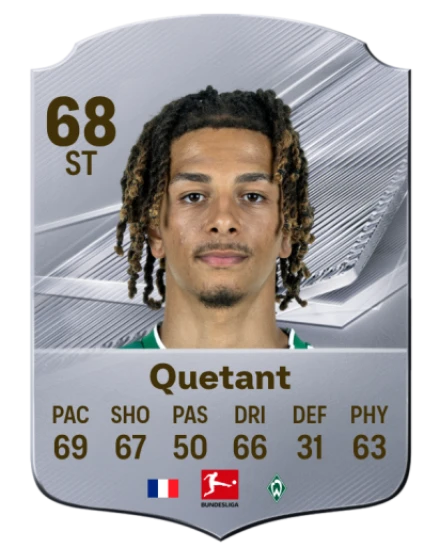 Quetant 68 Silver ST FC 27 card