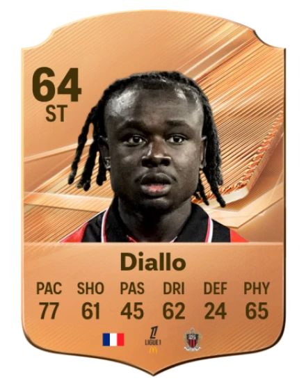 Diallo 64 Bronze ST FC 27 card