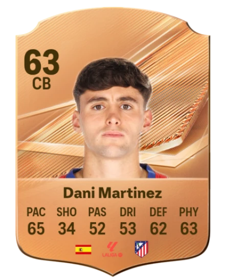 Dani Martinez 63 Bronze CB FC 27 card