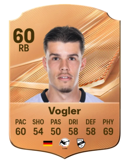 Vogler 60 Bronze RB FC 27 card