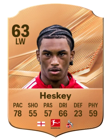 Heskey 63 Bronze LW FC 27 card