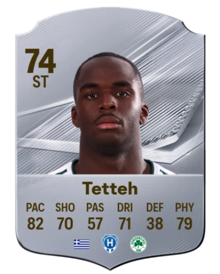 Tetteh 74 Silver ST FC 27 card