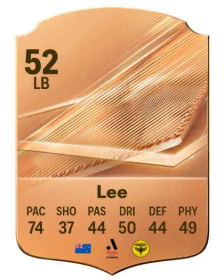 Lee 52 Bronze LB FC 27 card