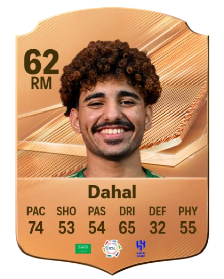 Dahal 62 Bronze RM FC 27 card