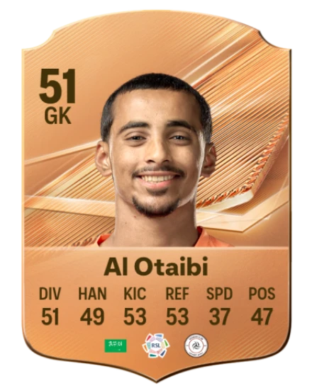 Al Otaibi 51 Bronze GK FC 27 card