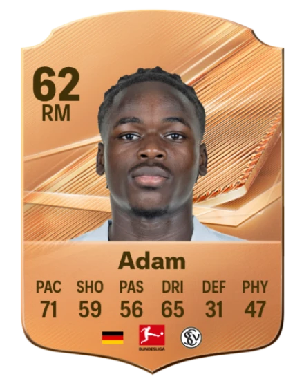 Adam 62 Bronze RM FC 27 card