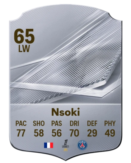 Nsoki 65 Silver LW FC 27 card
