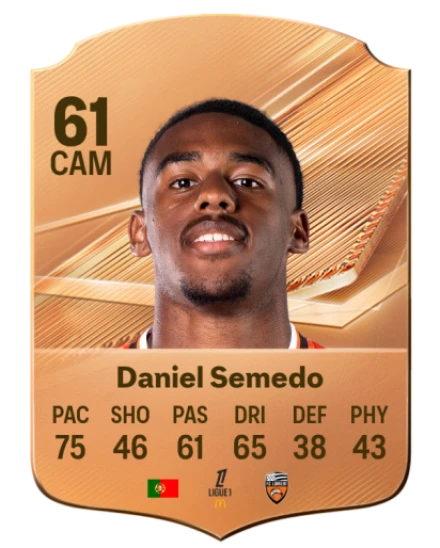 Daniel Semedo 61 Bronze CAM FC 27 card