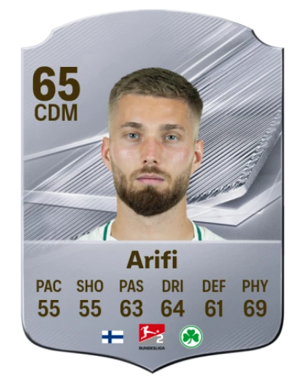 Arifi 65 Silver CDM FC 27 card
