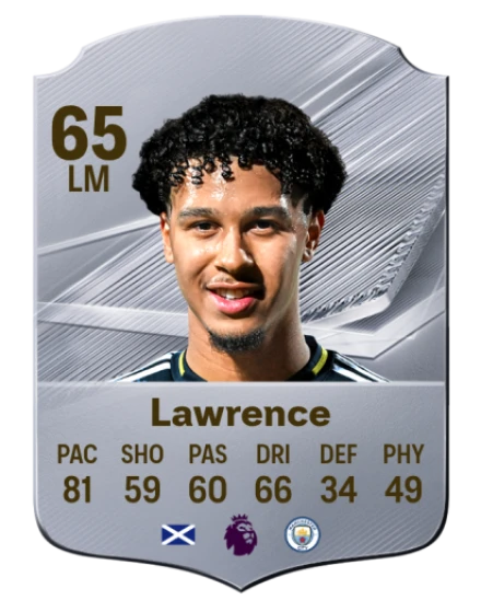 Lawrence 65 Silver LM FC 27 card