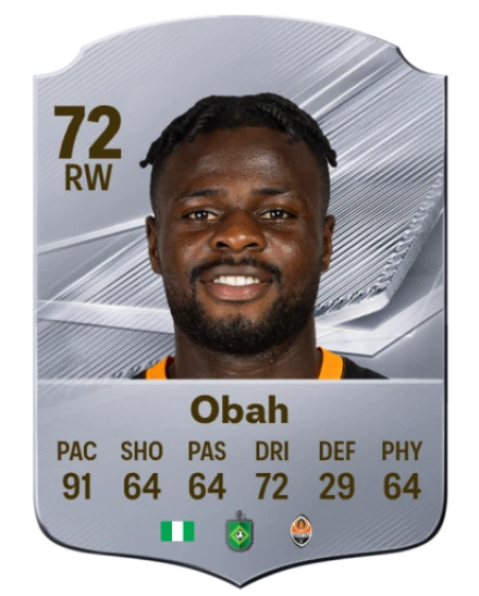 Obah 72 Common RW FC 26 card