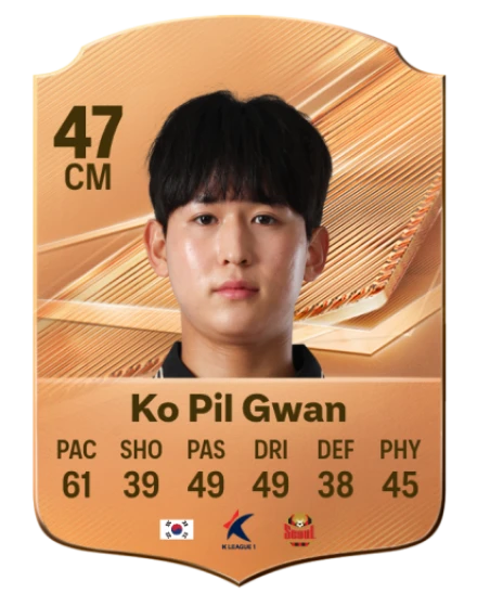 Ko Pil Gwan 47 Bronze CM FC 27 card