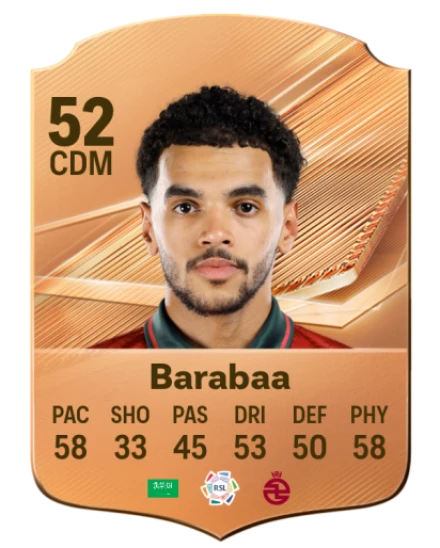 Barabaa 52 Bronze CDM FC 27 card