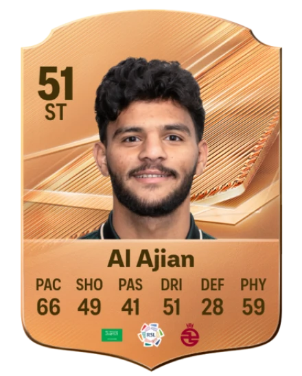 Al Ajian 51 Bronze ST FC 27 card
