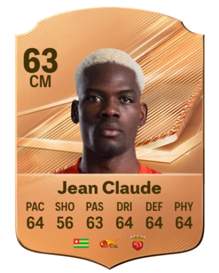 Jean Claude 63 Bronze CM FC 27 card