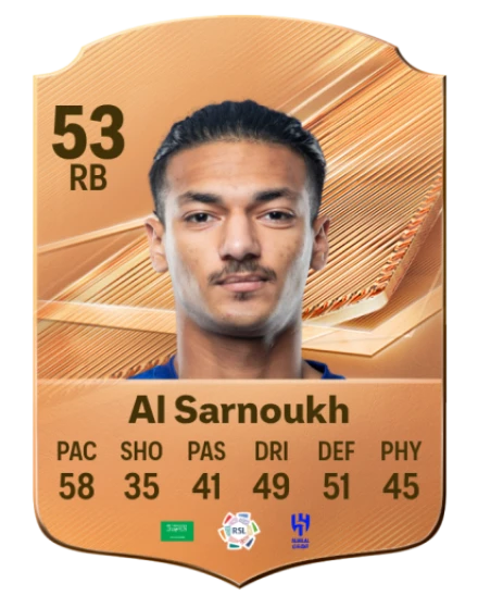 Al Sarnoukh 53 Bronze RB FC 27 card