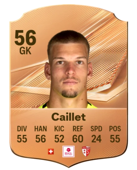 Caillet 56 Bronze GK FC 27 card
