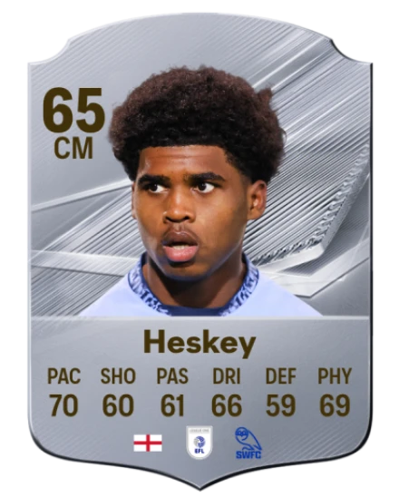 Heskey 65 Silver CM FC 27 card