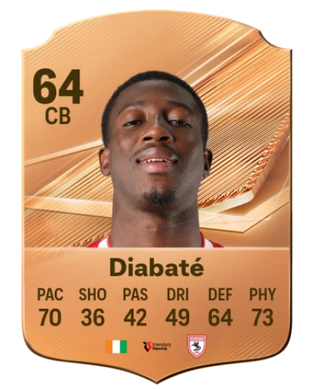 Diabaté 64 Bronze CB FC 27 card